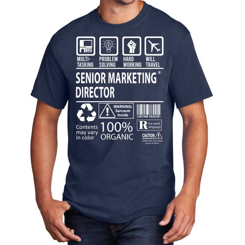 Senior Marketing Director T  Multitasking Certifie Basic T-shirt | Artistshot