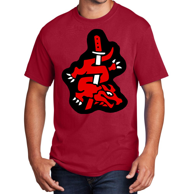 Master Of Silence Symbol Red Basic T-shirt by zeynelntiwaam | Artistshot