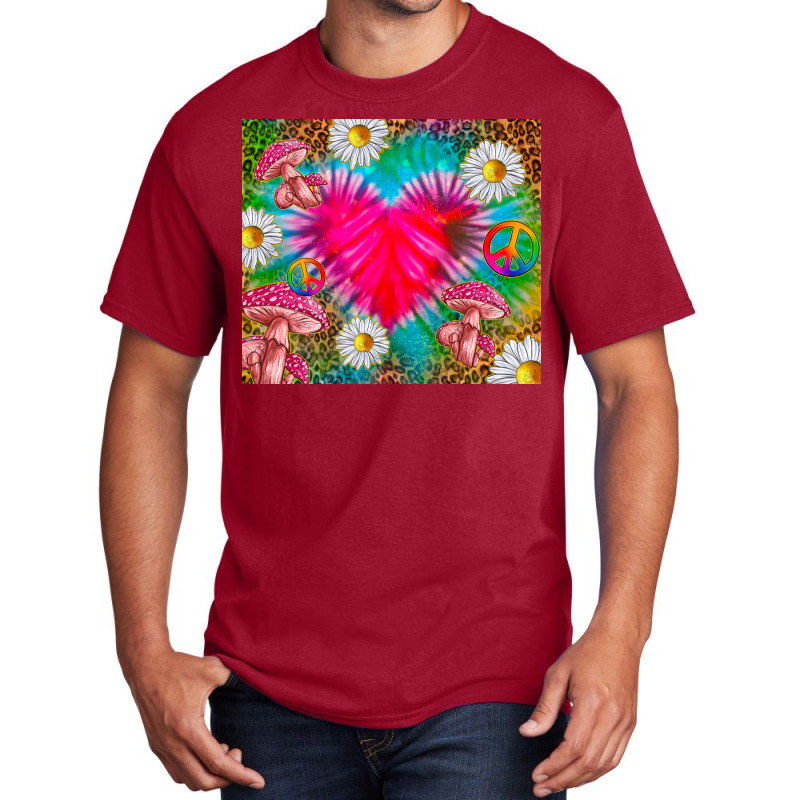 Hippie Tie Dye Heart Tumbler Basic T-shirt | Artistshot