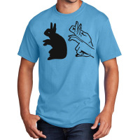 Rabbit Hand Shadow 2 Basic T-shirt | Artistshot