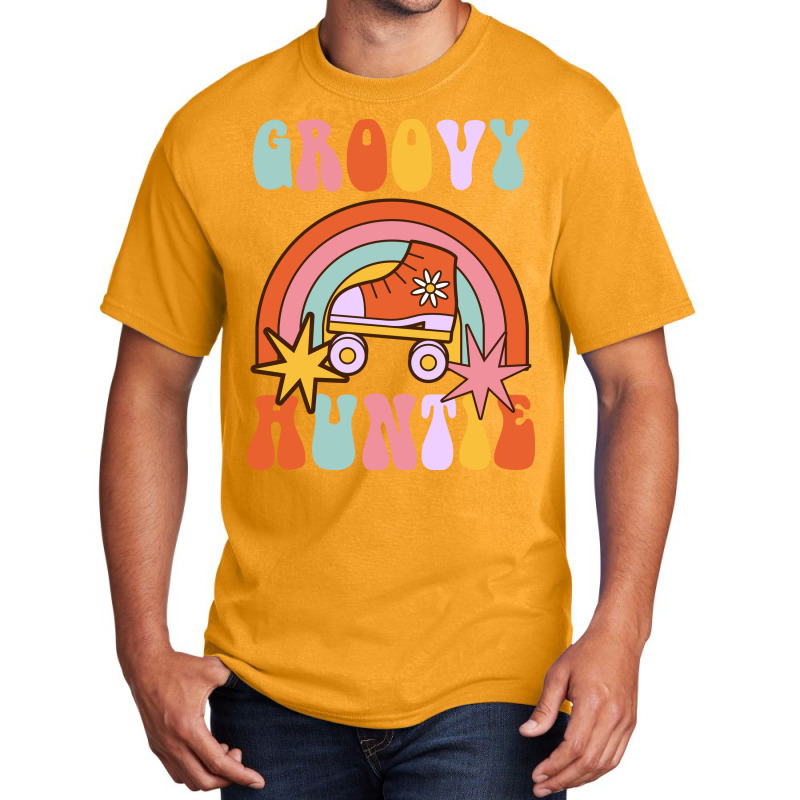 Groovy Auntie Family Matching Shirts Groovy Birthd Basic T-shirt | Artistshot