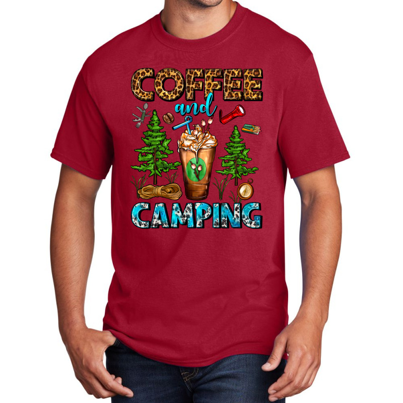 Coffee And Camping Frappe Basic T-shirt | Artistshot