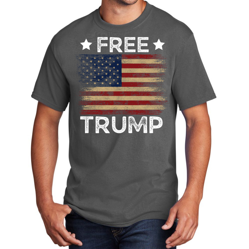 Free Trump Free Donald Trump Republican Support Basic T-shirt | Artistshot