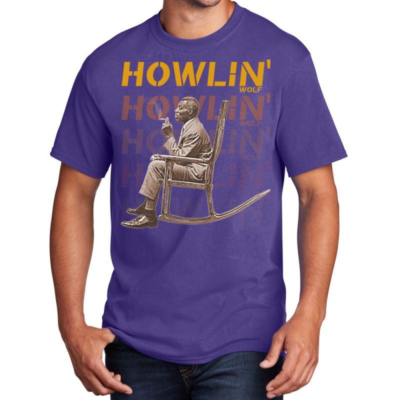 Howlin' Wolf Soul Man Rockin' Chair Fanart Basic T-shirt | Artistshot