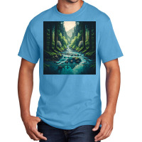 Image Of A River Basic T-shirt | Artistshot