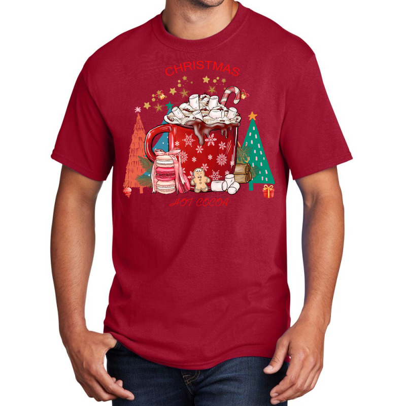 Christmas Hot Cocoa Sblimation T Shirts Merry Chri Basic T-shirt | Artistshot