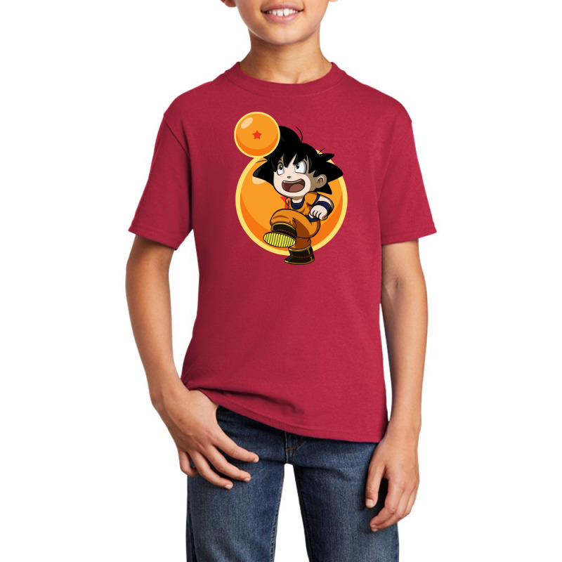 Chibi Goku Basic Youth T-shirt by eleangita | Artistshot