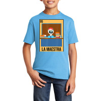 La Maestra Floral Skull Spanish Latina Bilingual T Basic Youth T-shirt | Artistshot