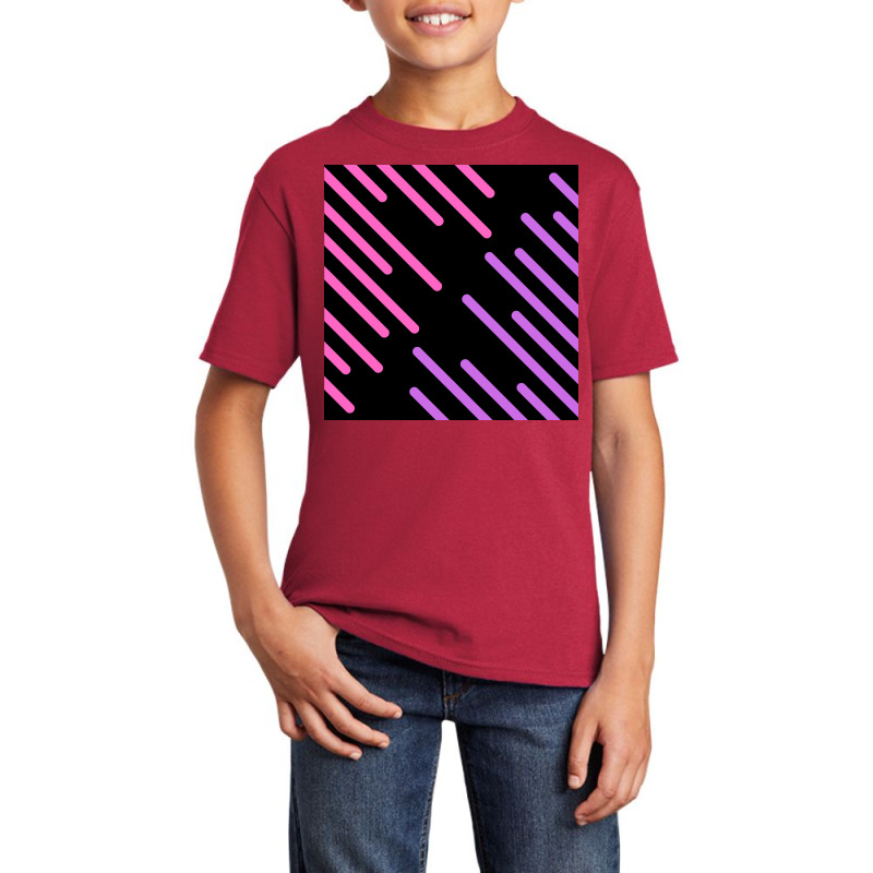 Glitch Background Effect In Trendy Basic Youth T-shirt | Artistshot