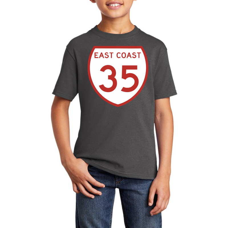 Highway 35 East Coast Basic Youth T-shirt by suiittukijo | Artistshot