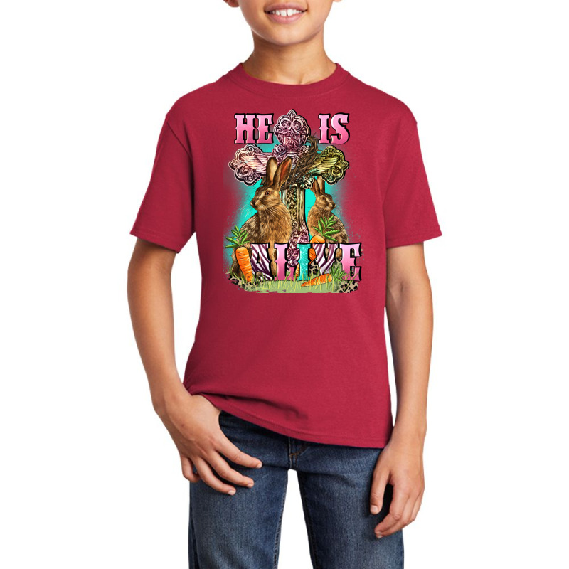 He Is Alive Basic Youth T-shirt by FaDigitalArtStudio | Artistshot