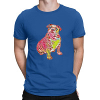 A Cute Bulldog Sitting And Lo T-shirt | Artistshot