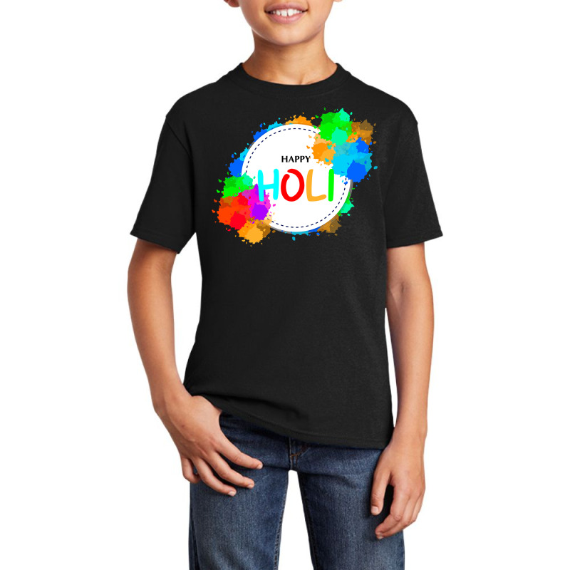 Happy Holi Basic Youth T-shirt by JOHN CHAVEZ | Artistshot