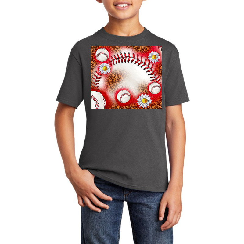 Baseball Leopard Pink Glitter Tumbler Basic Youth T-shirt by enoddigitalart@gmail.com | Artistshot