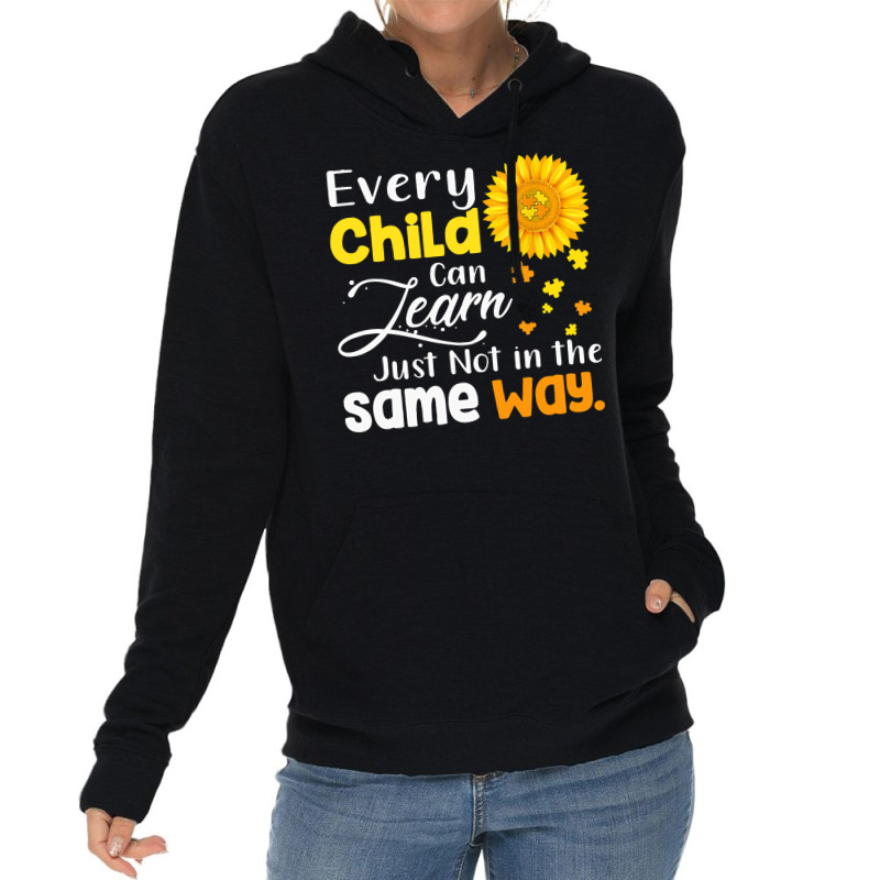 Autism Awareness T  Shirt Autism Special Education Teacher Shirt Sunfl Lightweight Hoodie by joanie38206 | Artistshot