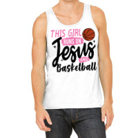 This Girl Runs On Jesus And Basketball Tank Top | Artistshot