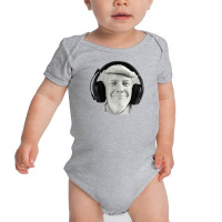 Smiling Trump Headphone Baby Bodysuit | Artistshot