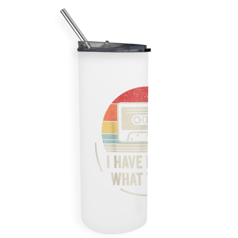 Retro Cassette Kids Funny Skinny Tumbler | Artistshot