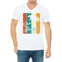 Retro San Diego California Vintage 70s V-neck Tee | Artistshot