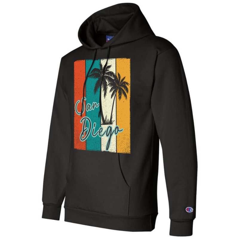 Retro San Diego California Vintage 70s Champion Hoodie | Artistshot