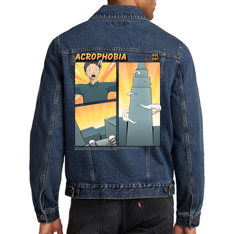 Acrophobia - Fear Of Heights Men Denim Jacket by FerdiEverywhere | Artistshot