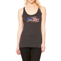 Uh 1 Huey Helicopter American Flag Usa Racerback Tank | Artistshot