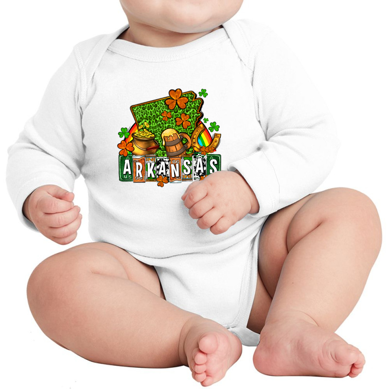 St. Patrick's Arkansas Long Sleeve Baby Bodysuit by OliviaCreatesArt | Artistshot