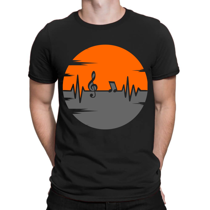 Music Pulse Heartbeat Note T-shirt | Artistshot