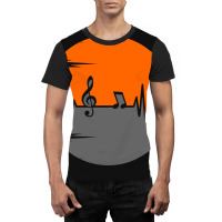 Music Pulse Heartbeat Note Graphic T-shirt | Artistshot