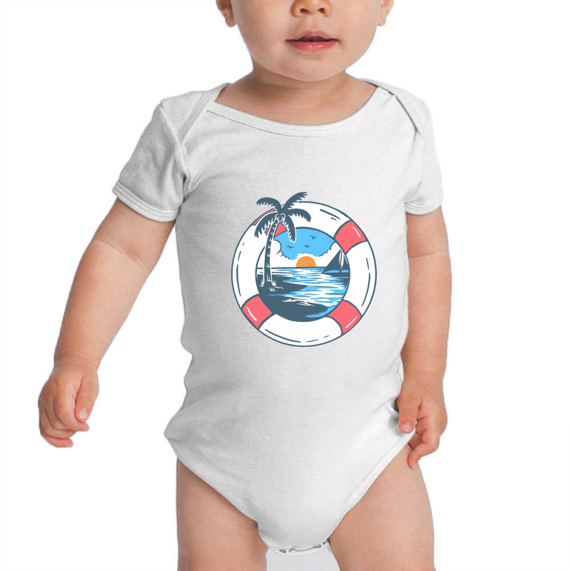 Enjoy Summer Holiday Baby Bodysuit by Mangustudio | Artistshot