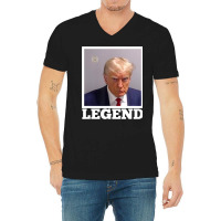 Trump M.u.g.shot Legend President Trump 2024 V-neck Tee | Artistshot