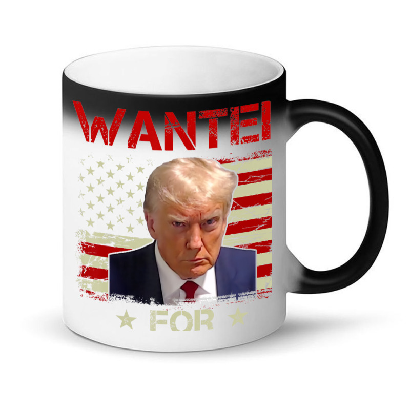 Wanted Donald Trump For President 2024 Usa Flag Magic Mug | Artistshot