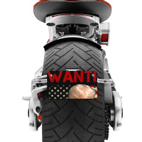 Wanted Donald Trump For President 2024 Usa Flag Motorcycle License Plate | Artistshot