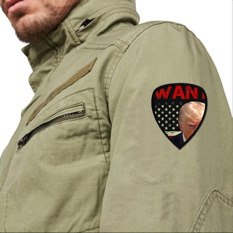 Wanted Donald Trump For President 2024 Usa Flag Shield S Patch | Artistshot