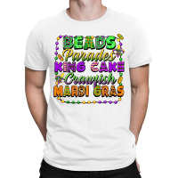 Beads Parades King Cake Crawfish Mardi Gras T-shirt | Artistshot