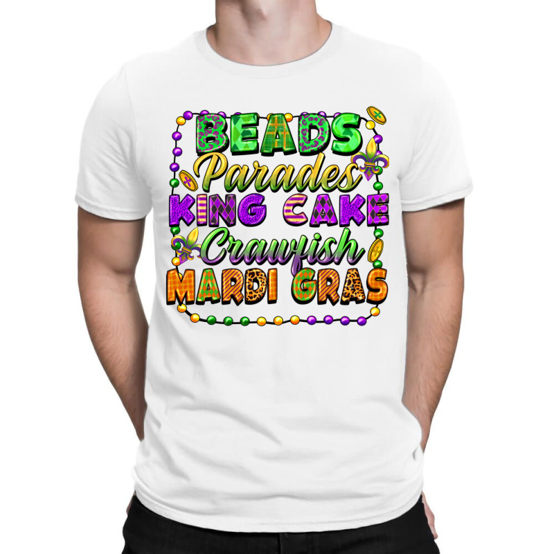 Beads Parades King Cake Crawfish Mardi Gras T-shirt | Artistshot