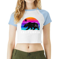 California State, California Bear, Love California Raglan Crop Top | Artistshot