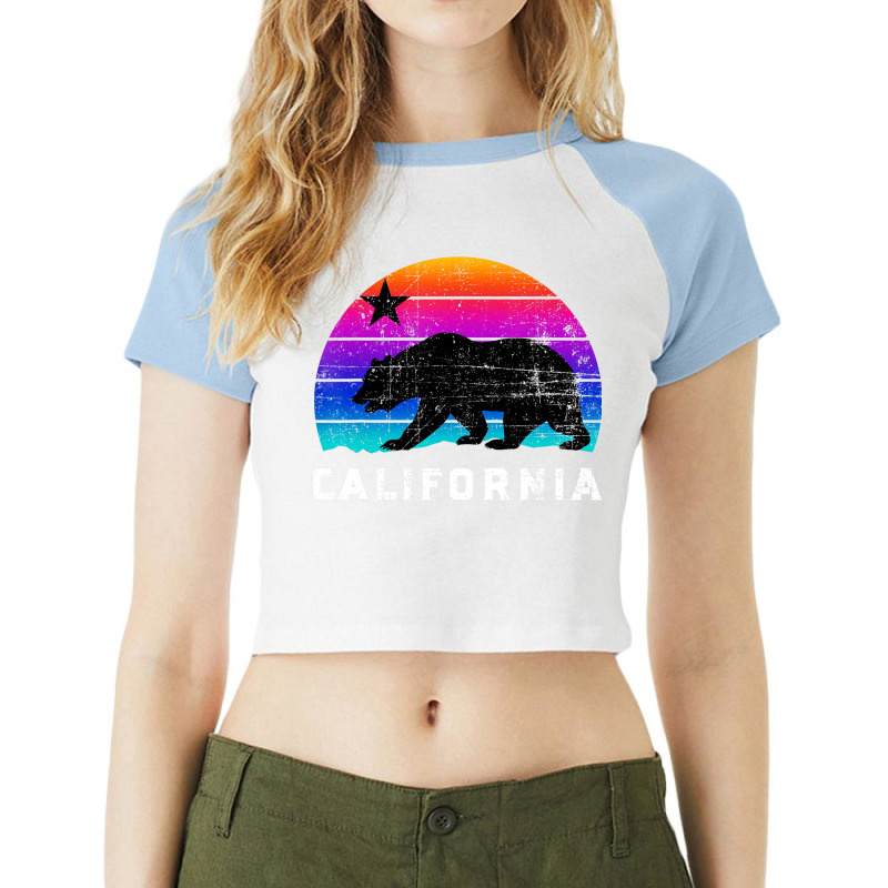 California State, California Bear, Love California Raglan Crop Top by time5803 | Artistshot