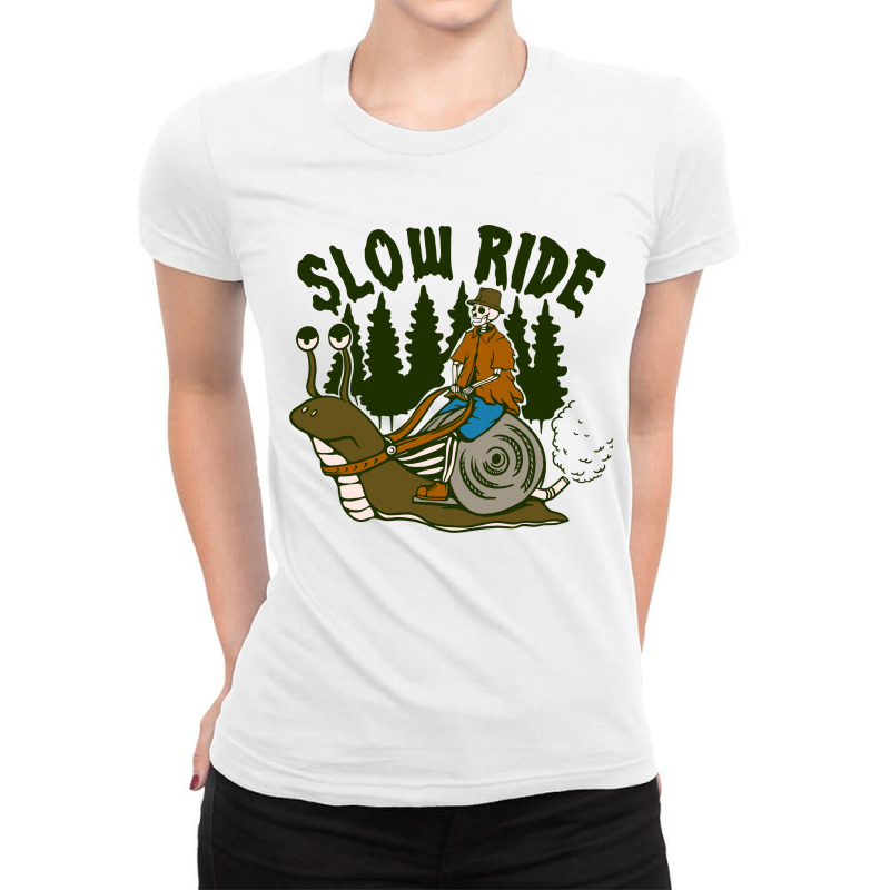 Slow Ride Or Die Ladies Fitted T-Shirt by ngaulastd | Artistshot