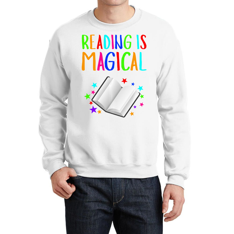 Reading Is Magical I Love To Read Book Lovers Crewneck Sweatshirt | Artistshot