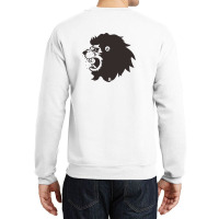 Lion Roar Looking Left Crewneck Sweatshirt | Artistshot