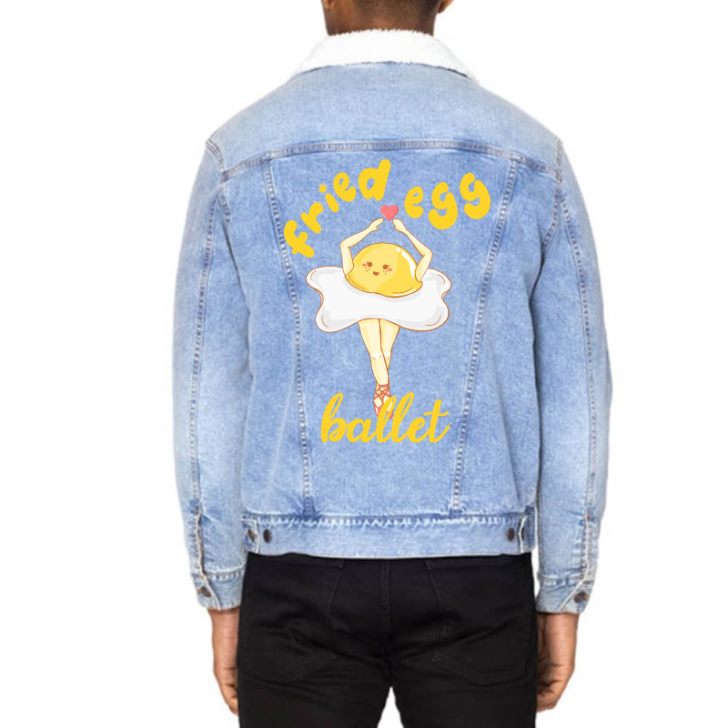 Fried Egg Ballet Unisex Sherpa-lined Denim Jacket | Artistshot