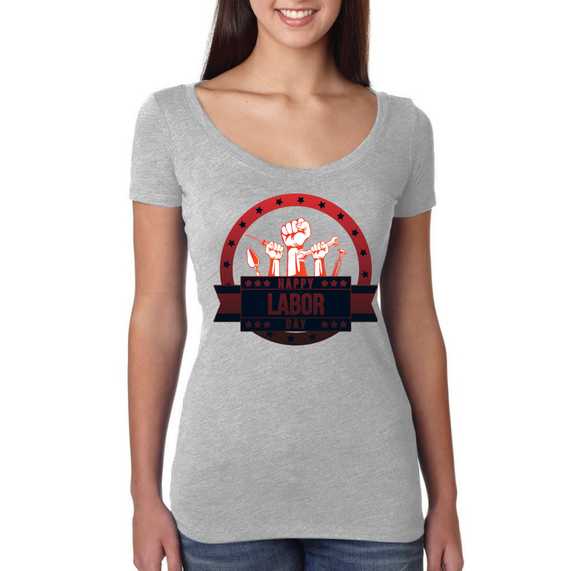 Labor Day Attire: Stand Out In Style Women's Triblend Scoop T-shirt by Jhanafi | Artistshot