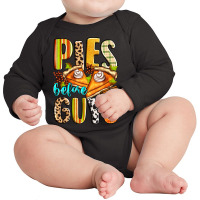 Pies Before Guys Long Sleeve Baby Bodysuit | Artistshot