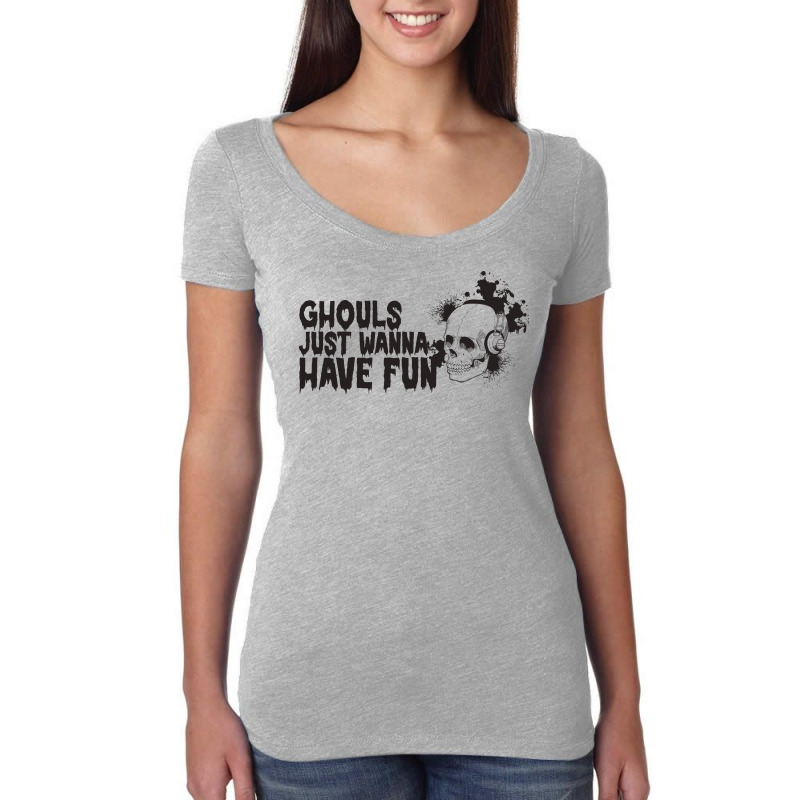 Wishing You A Spook Tacular Halloween Women's Triblend Scoop T-shirt by Hawajashop | Artistshot