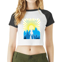 Sunrise Time Raglan Crop Top | Artistshot