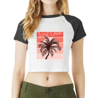 West Coast Of California Raglan Crop Top | Artistshot