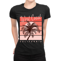 West Coast Of California Ladies Fitted T-shirt | Artistshot