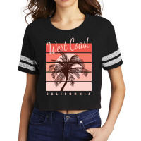 West Coast Of California Scorecard Crop Tee | Artistshot