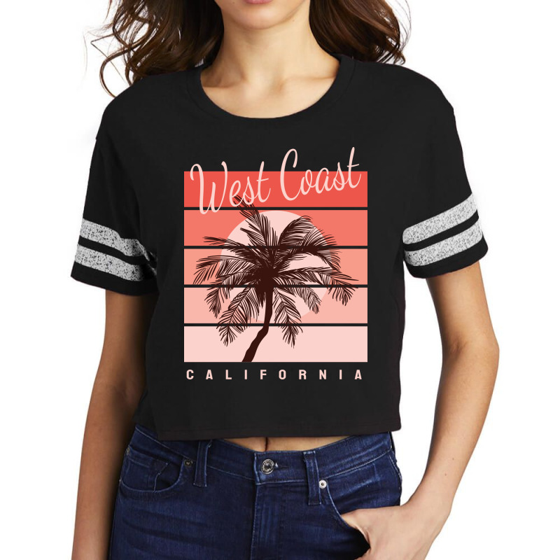 West Coast Of California Scorecard Crop Tee by Jhanafi | Artistshot